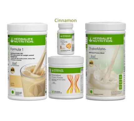 Herbalife Vanilla Shake + Afresh Cinnamon + PP200gms + Shakemate - Herbalife Products